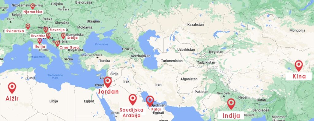 Terrapharm Karta - Zastupništva